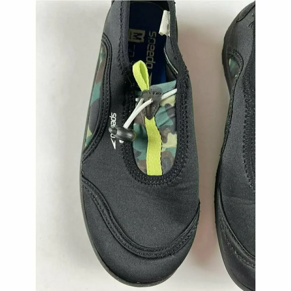 Speedo Surfwalker Black Camo Water Shoes Kids Medium Shoe size 2-3